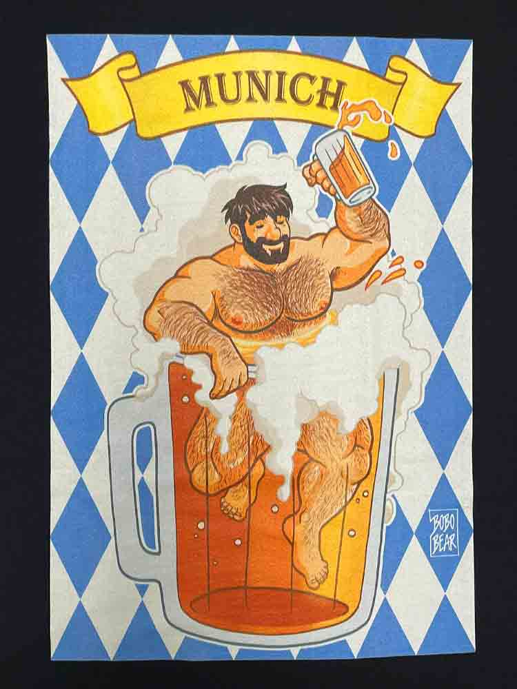 BOBO BEAR T-Shirt - Adam likes Beer in Munich