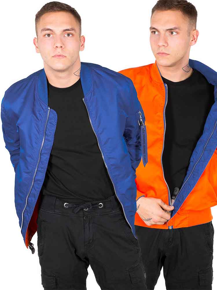 Alpha Industries MA-1 VF LW Reversible - lapis blue