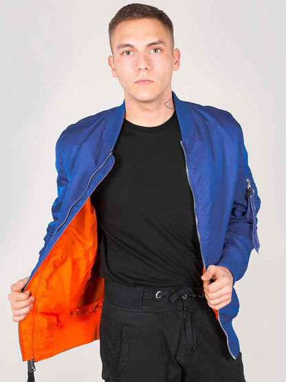 Alpha Industries MA-1 VF LW Reversible - lapis blue