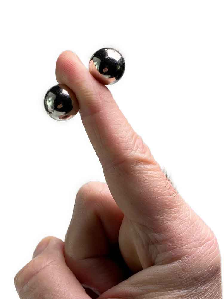 4 Magnetkugeln 15mm für Brustwarzen