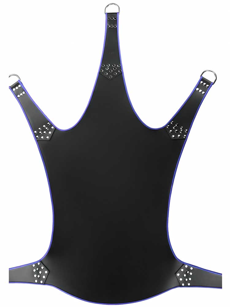 Sling aus Leder 5 Punktsling schwarz-blau