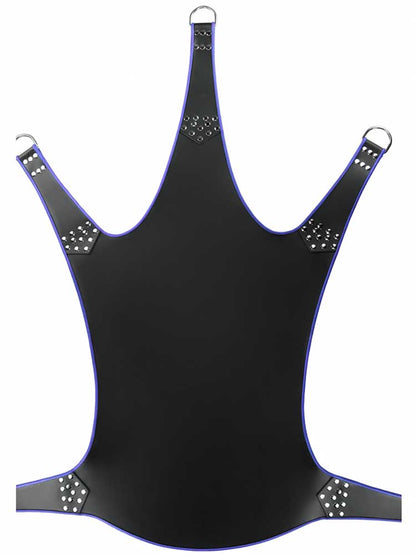 Sling aus Leder 5 Punktsling schwarz-blau
