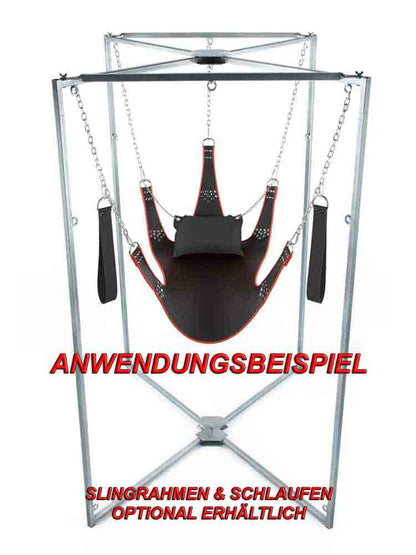 Sling aus Leder 5 Punktsling schwarz-blau