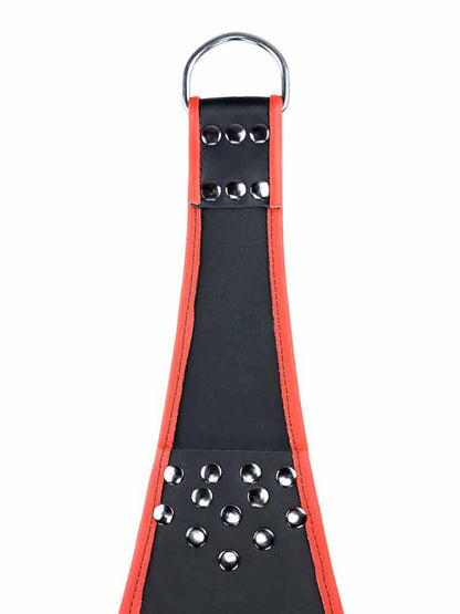 Sling aus Leder 5 Punktsling schwarz-rot
