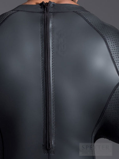 665 Neopren BondageSuit - BondageJacke open ass