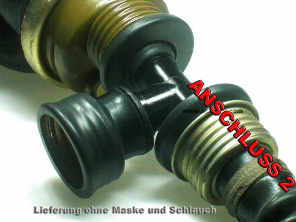 Adapter für Gasmasken KURZ 2x männlich - 1x weiblich