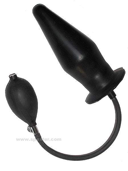 Blow-Up Butt Plug Größe L - schwarz + Schaumkern
