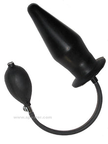 Blow-Up Butt Plug Größe L - schwarz + Schaumkern