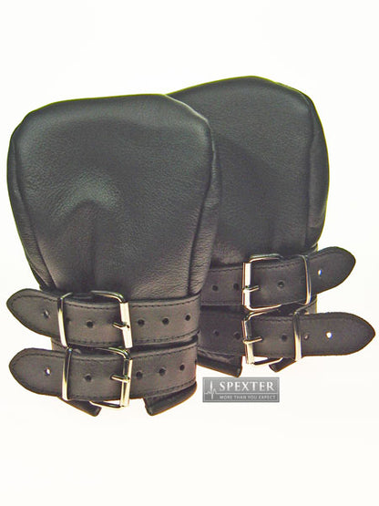 Bondage-Fäustlinge, Leder