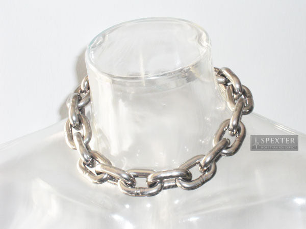 Edelstahlkette 8mm - unsichtbarer Verschluss - 54cm