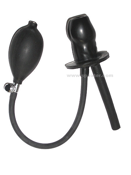 Blow-up Gummiknebel PENIS mit Schlauch - aufblasbar