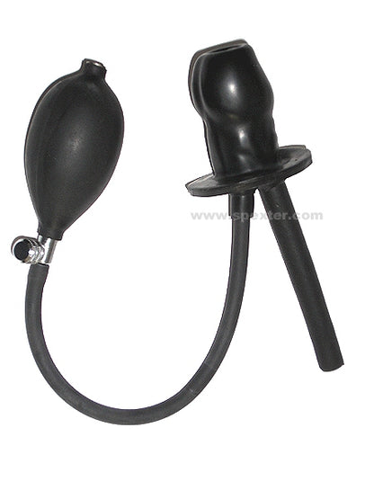 Blow-up Gummiknebel PENIS mit Schlauch - aufblasbar