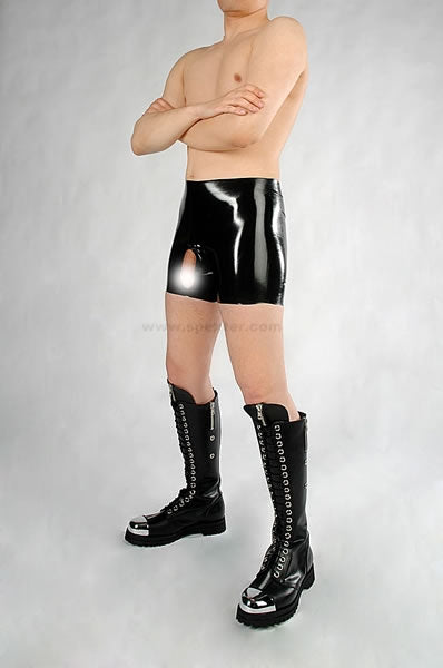 Gummi-Short, offenes Kondom - XS