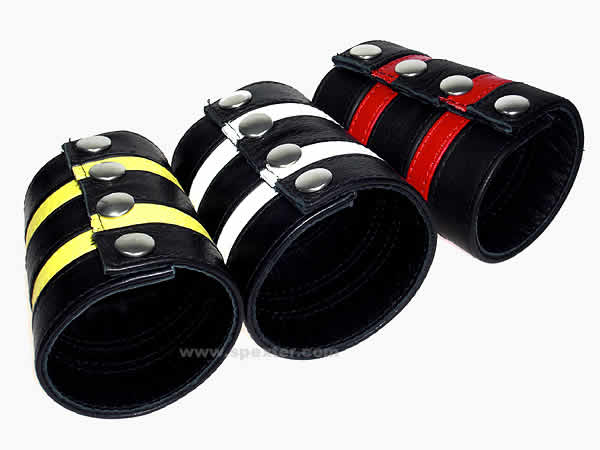 Armband SPEXTER DELUXE mit 2 gelben Streifen - S - auf Bestellung
