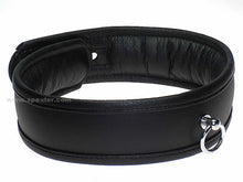 Leder-Halsband, gepolstert mit Schloß