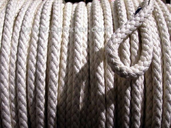 Seil aus Baumwolle - naturweiß - SEIL BW WEISS 1m