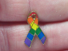 Gay Pride Red Ribbon Schleife