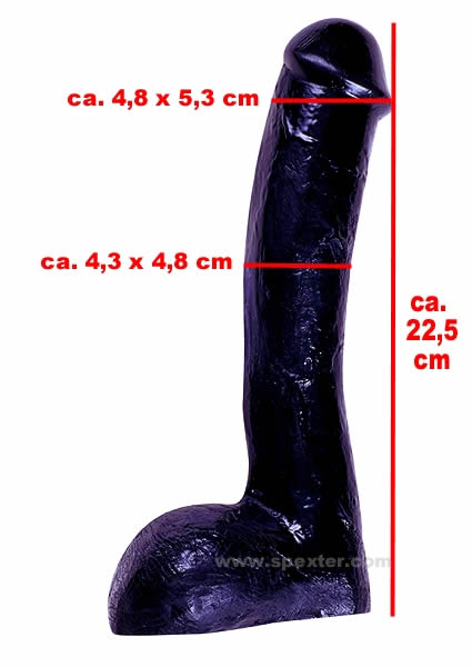 Dildo Modell CUT - schwarz
