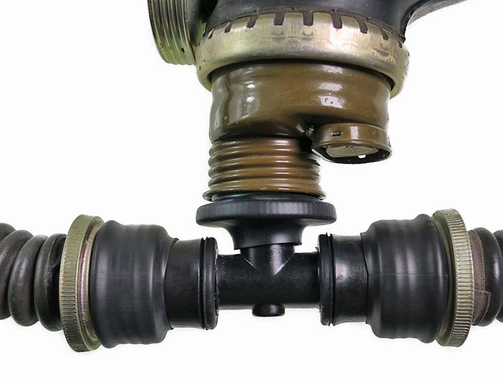 Adapter für Gasmasken LANG 1x männlich - 2x weiblich