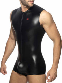 ADDICTED Front Zip Rub Body Trunk - schwarz