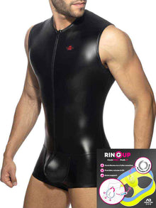ADDICTED Front Zip Rub Body Trunk - schwarz