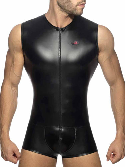 ADDICTED Front Zip Rub Body Trunk - schwarz