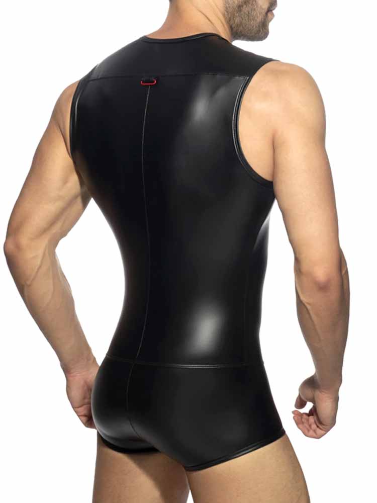 ADDICTED Front Zip Rub Body Trunk - schwarz