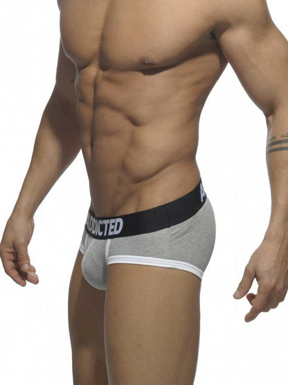 ADDICTED Basic Brief grau - schwarz
