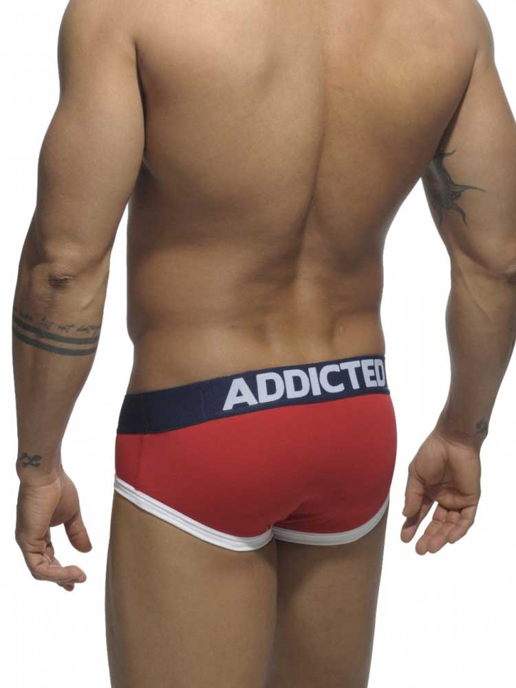 ADDICTED Basic Brief rot - blau