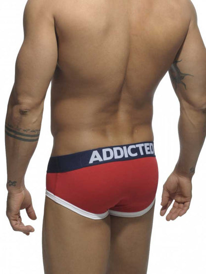 ADDICTED Basic Brief rot - blau