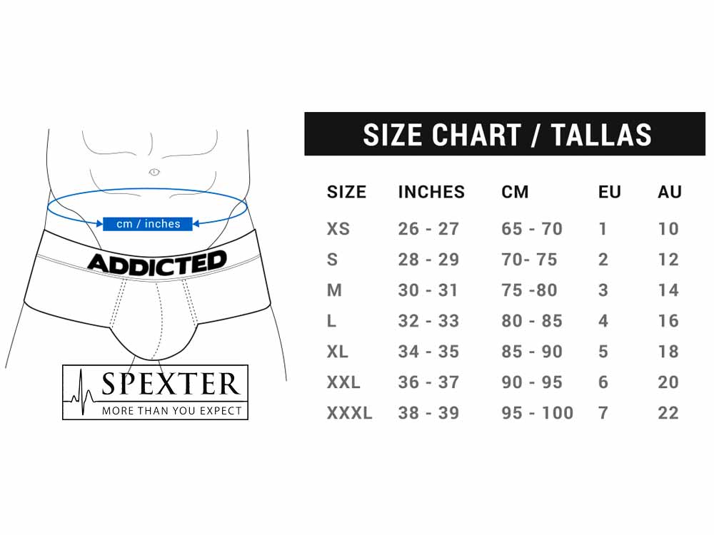 ADDICTED Basic Jockstrap - rot-blau