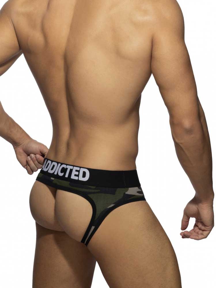 ADDICTED Empty Button Brief Camouflage
