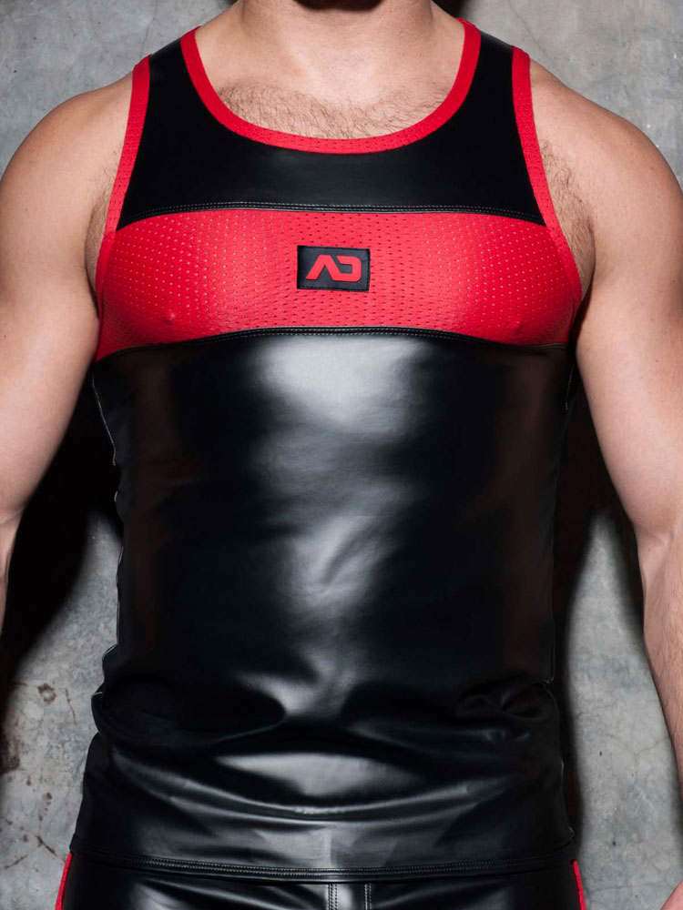 ADDICTED Fetish Rub Combi Tank - rot