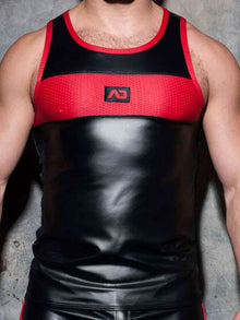 ADDICTED Fetish Rub Combi Tank - rot