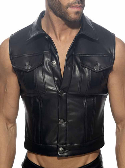 ADDICTED Fetish Rub Vest - Weste - schwarz