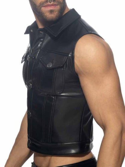 ADDICTED Fetish Rub Vest - Weste - schwarz