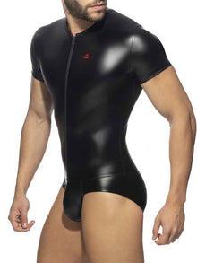 ADDICTED Front Zip Rub Body - schwarz