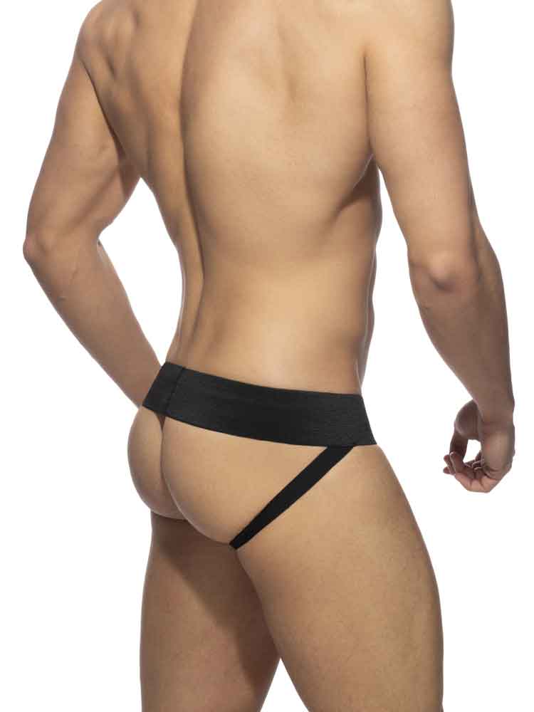 ADDICTED Front Zip Rub Jock plus Cockring