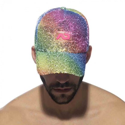 ADDICTED Glitter Multicolor Cap Regenbogenfarben