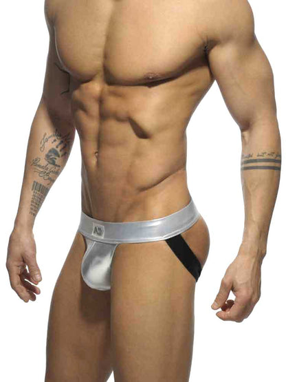 ADDICTED Metalic Jock - silber
