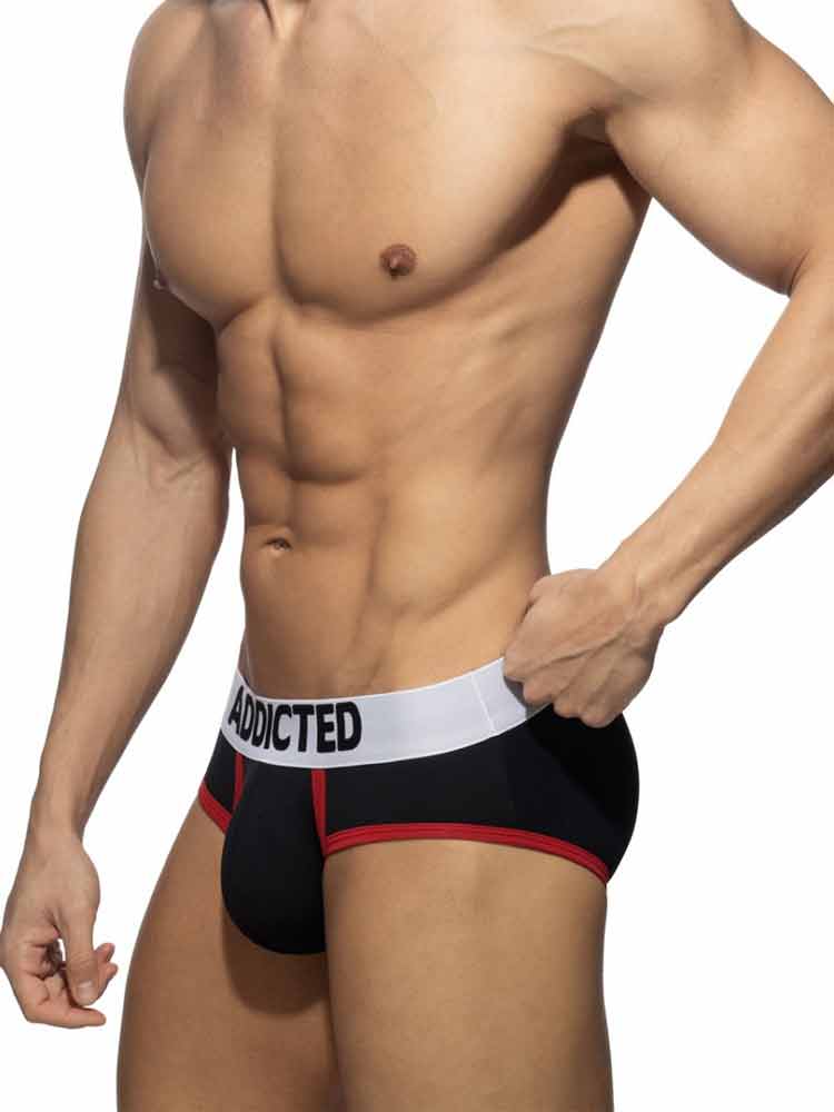ADDICTED PIQUE BRIEF - schwarz