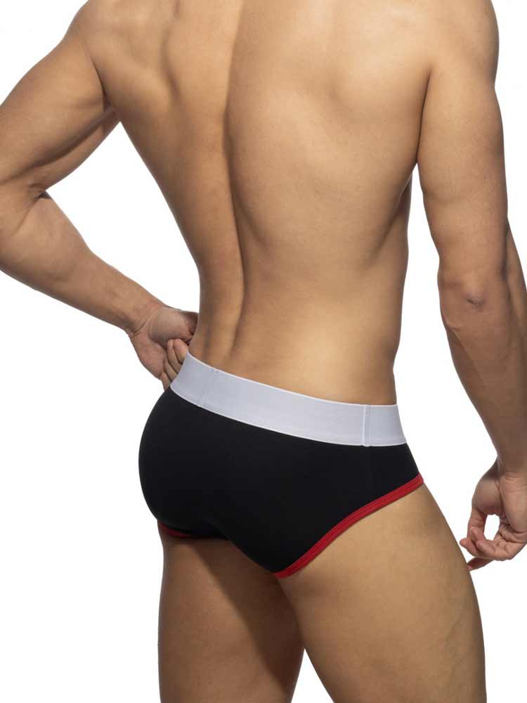 ADDICTED PIQUE BRIEF - schwarz