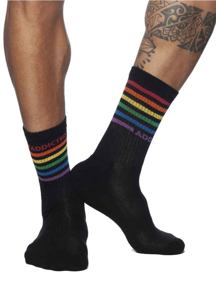 ADDICTED RAINBOW Socks schwarz