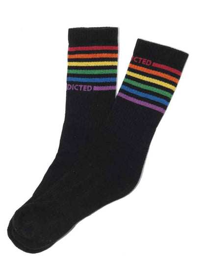 ADDICTED RAINBOW Socks schwarz