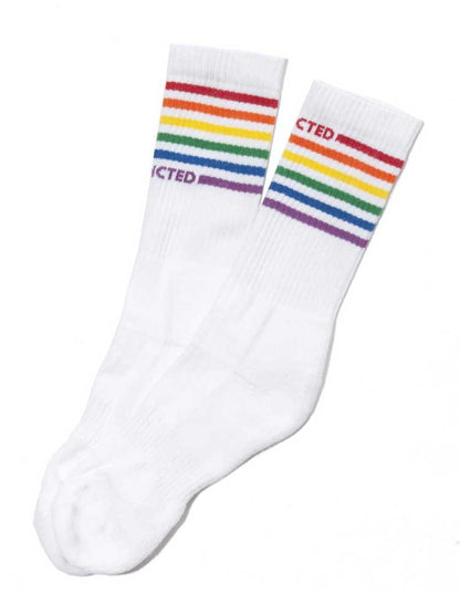 ADDICTED RAINBOW Socks weiss