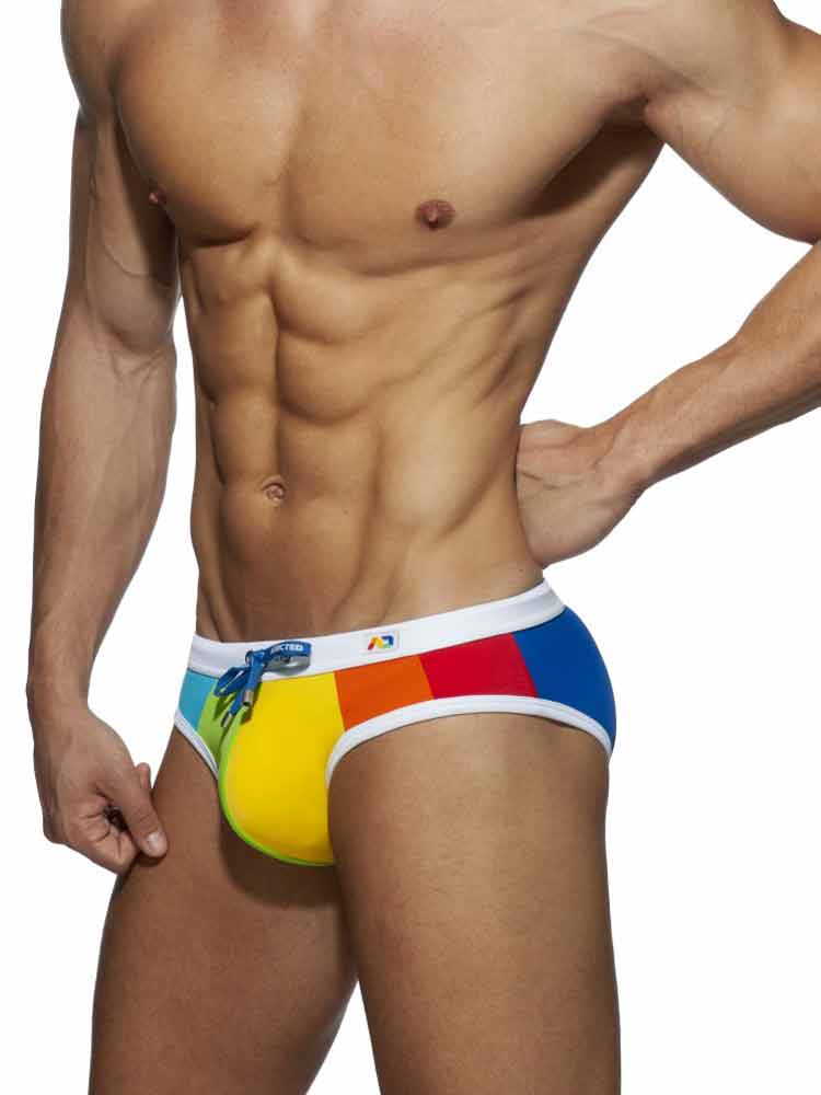ADDICTED Rainbow SwimBrief Badehose