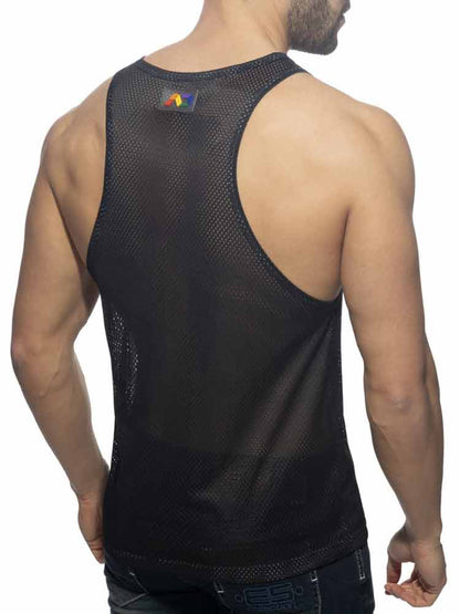ADDICTED Rainbow Tank Top - schwarz