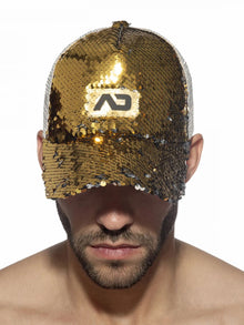 ADDICTED Glitter Sequins Cap goldfarben