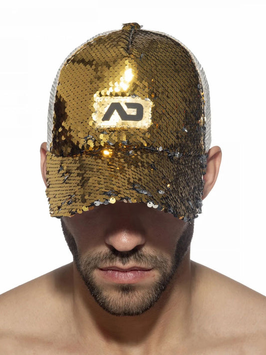 ADDICTED Glitter Sequins Cap goldfarben