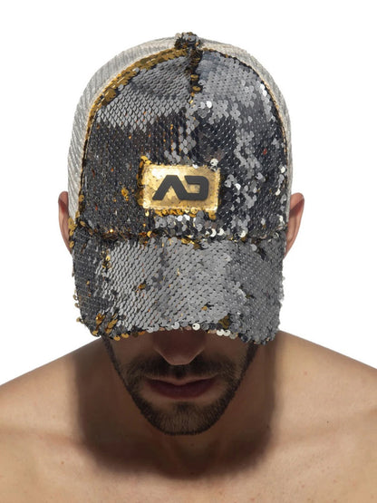 ADDICTED Glitter Sequins Cap goldfarben